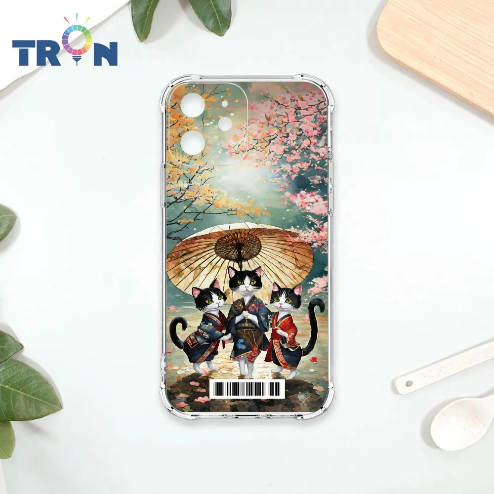 TRON IPhone 12 櫻花公園黑色貓咪 四角防摔殼 手機殼 歷史價格詳細信息