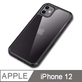 IN7 王者系列 iPhone 12 mini (5.4吋) 透明 防摔殼 TPU+PC背板 雙料保護殼-黑色 歷史價格詳細信息