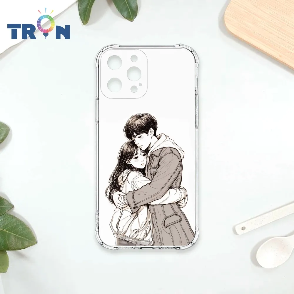 TRON IPhone 12 情侶深情擁抱彩色背景系列 四角防摔殼 手機殼 歷史價格詳細信息