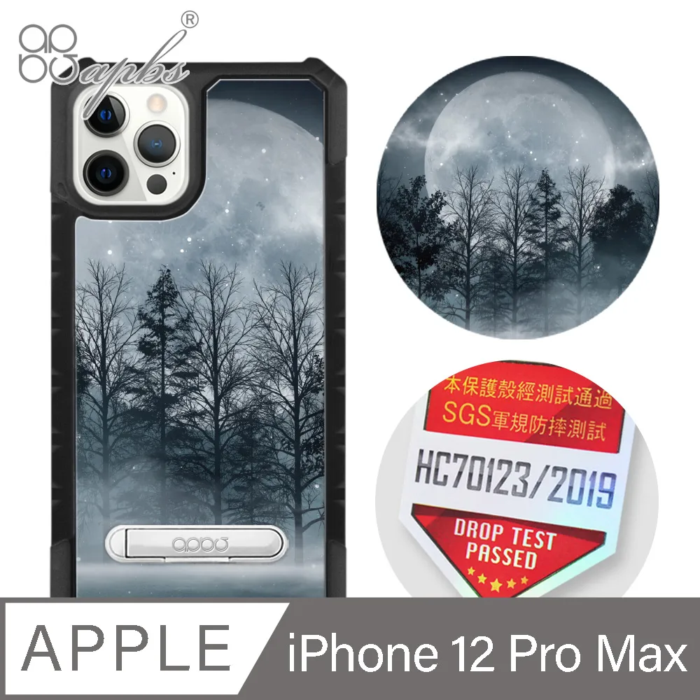 apbs iPhone 12 Pro Max 6.7吋專利軍規防摔立架手機殼-歌德玫瑰(黑殼) 歷史價格詳細信息