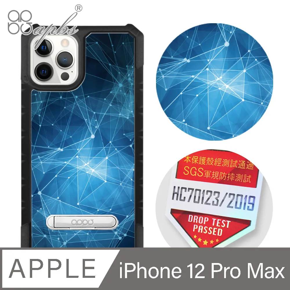 apbs iPhone 12 Pro Max 6.7吋專利軍規防摔立架手機殼-歌德玫瑰(黑殼) 歷史價格詳細信息