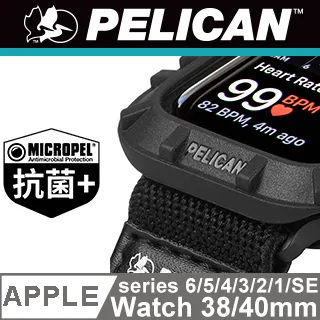 美國 Pelican 派力肯 Apple Watch 38-40mm 1-5代 Protector 保護者保護殼- 黑色 歷史價格詳細信息