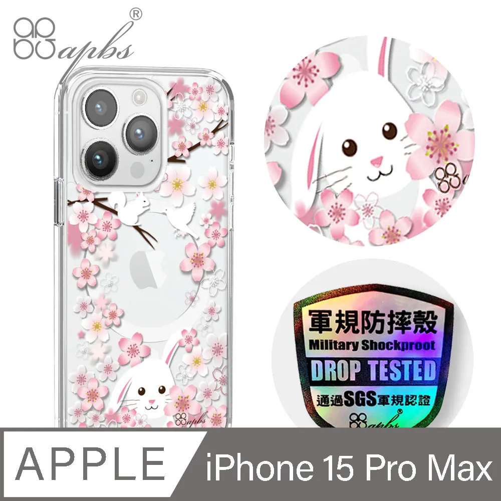 apbs iPhone 15 Pro Max 6.7吋輕薄軍規防摔磁吸手機殼-祕密花園 歷史價格詳細信息