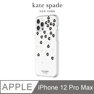Kate Spade Scattered Flowers iPhone 12/Pro 6.1吋 黑白小花+金色鑲鑽透明殼 歷史價格詳細信息