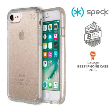 Speck Presidio Clear+Glitter iPhone X 透色+金色玻璃水晶防摔保護殼-透明 歷史價格詳細信息