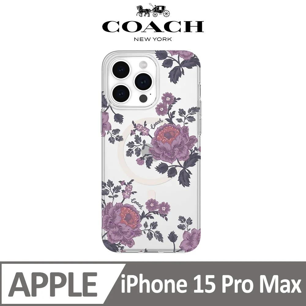 【COACH】iPhone 15 Pro Max 手機殼 黑色經典大C 歷史價格詳細信息