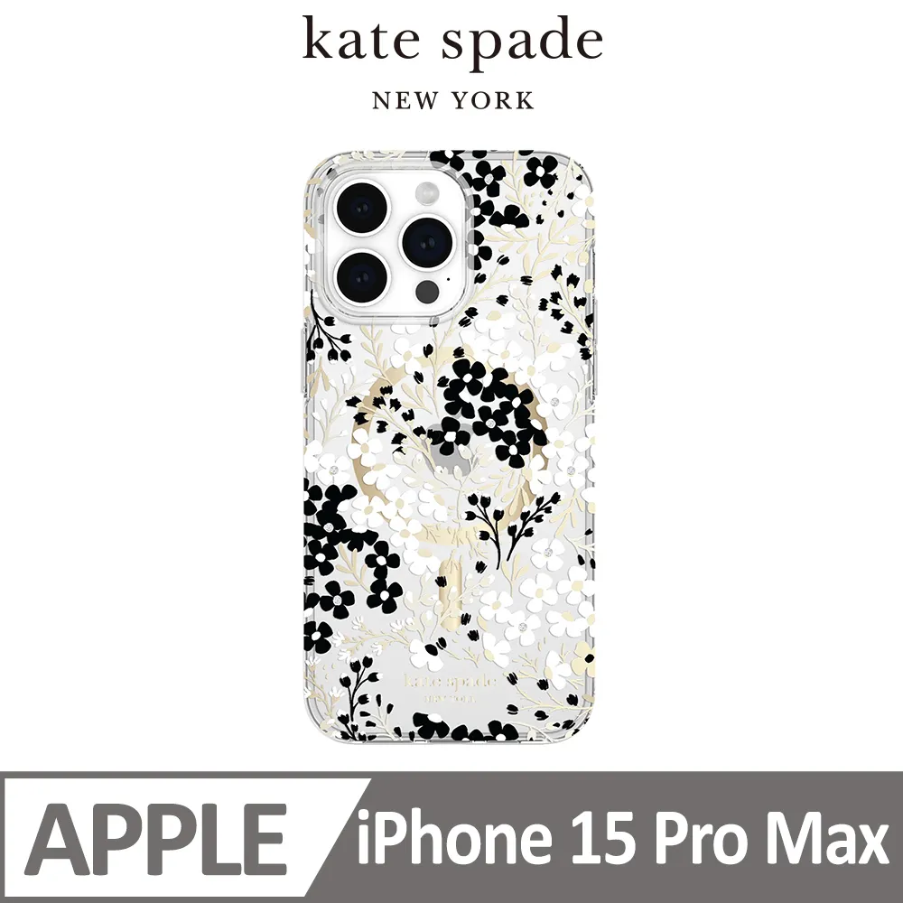 【kate spade】iPhone 15 Pro Max MagSafe 精品手機殼 純白牡丹 歷史價格詳細信息
