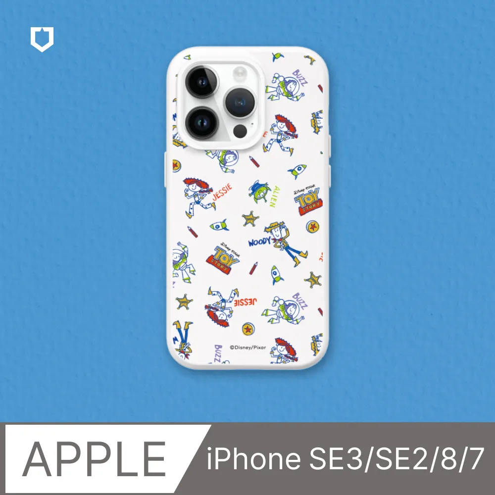 【犀牛盾】iPhone SE/8/7SolidSuit防摔背蓋手機殼∣玩具總動員系列-鉛筆畫的玩具總動員(多色可選) 歷史價格詳細信息