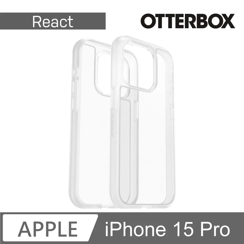 【OtterBox】iPhone 15 Pro 6.1吋 React 輕透防摔殼 (透明) 歷史價格詳細信息
