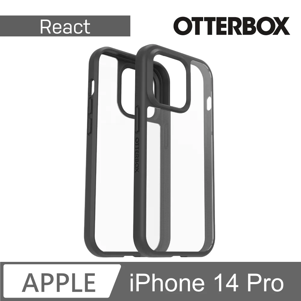 OtterBox iPhone 14 React輕透防摔殼-黑 歷史價格詳細信息