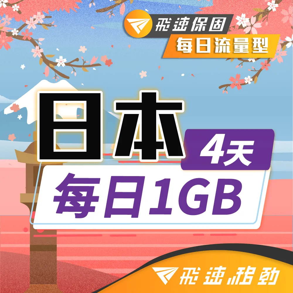 【飛速小資款】4天 日本上網卡｜每日1GB高速流量吃到飽 歷史價格詳細信息