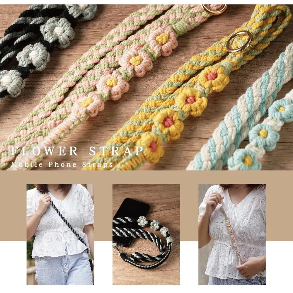 【完全計時】配件館｜花花可調節伸縮繩結手機背帶(棕/黃) 附夾片 歷史價格詳細信息