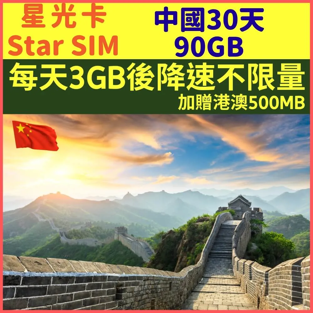 【星光卡-中國上網卡30天10GB降速128K不限量】 歷史價格詳細信息