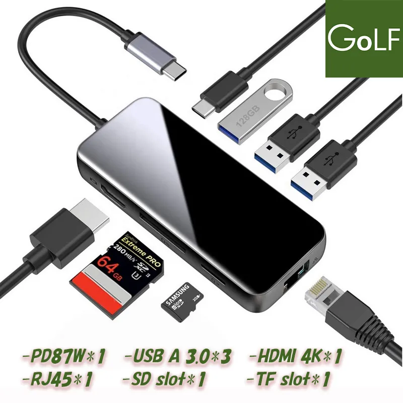 Golf 8 in 1 USB C 集線器 歷史價格詳細信息