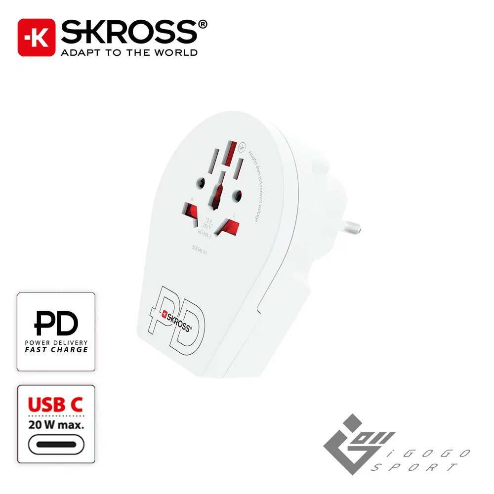 瑞士Skross 歐規旅行萬國轉接頭 (適用全歐洲) 歷史價格詳細信息