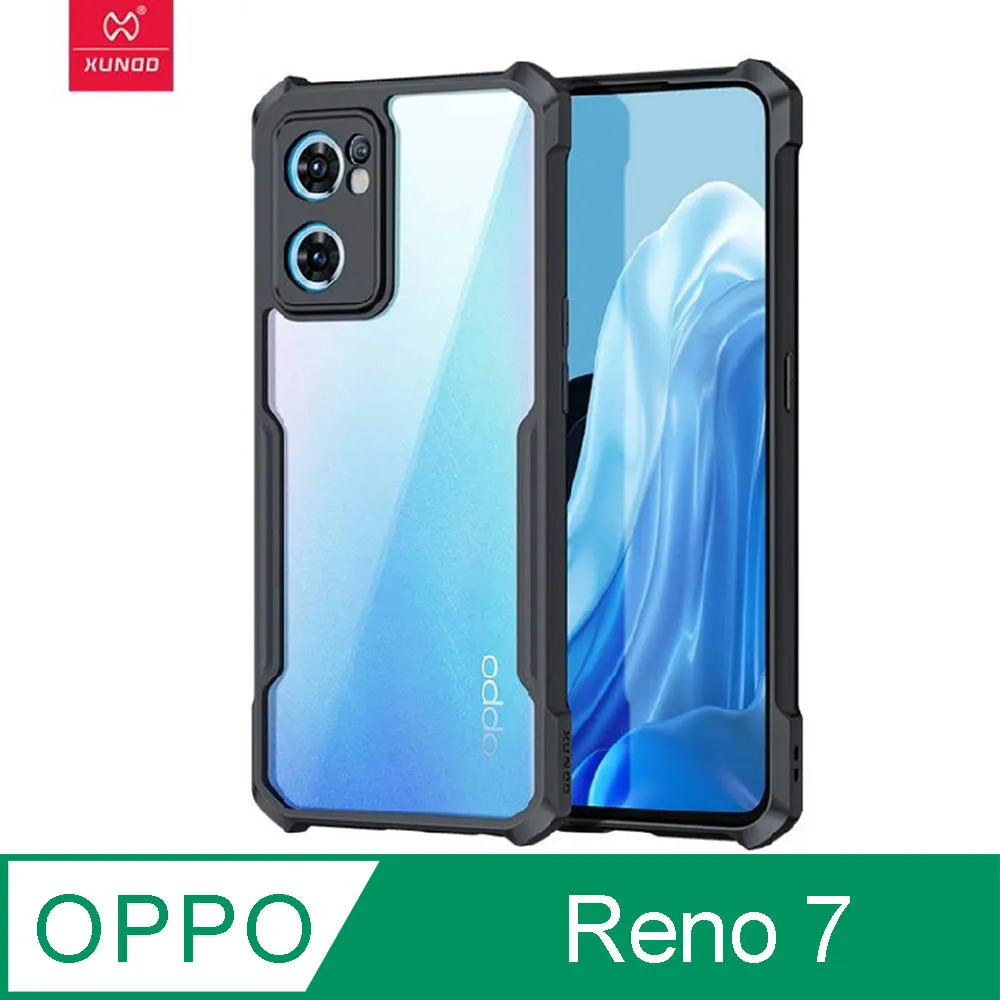 XUNDD 甲蟲系列 OPPO Reno 7 Z 防摔保護軟殼 炫酷黑 歷史價格詳細信息