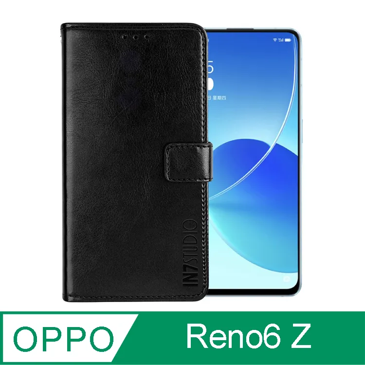 IN7 瘋馬紋 OPPO Reno6 Z (6.43吋) 錢包式 磁扣側掀PU皮套 吊飾孔 手機皮套保護殼 歷史價格詳細信息
