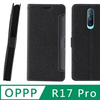 CASE SHOP OPPO A55(4G) / A54(4G) 專用前插卡側立式皮套-黑 歷史價格詳細信息