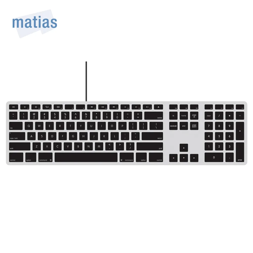 Matias wired Mac USB 有線中文長鍵盤 - 白色按鍵 歷史價格詳細信息