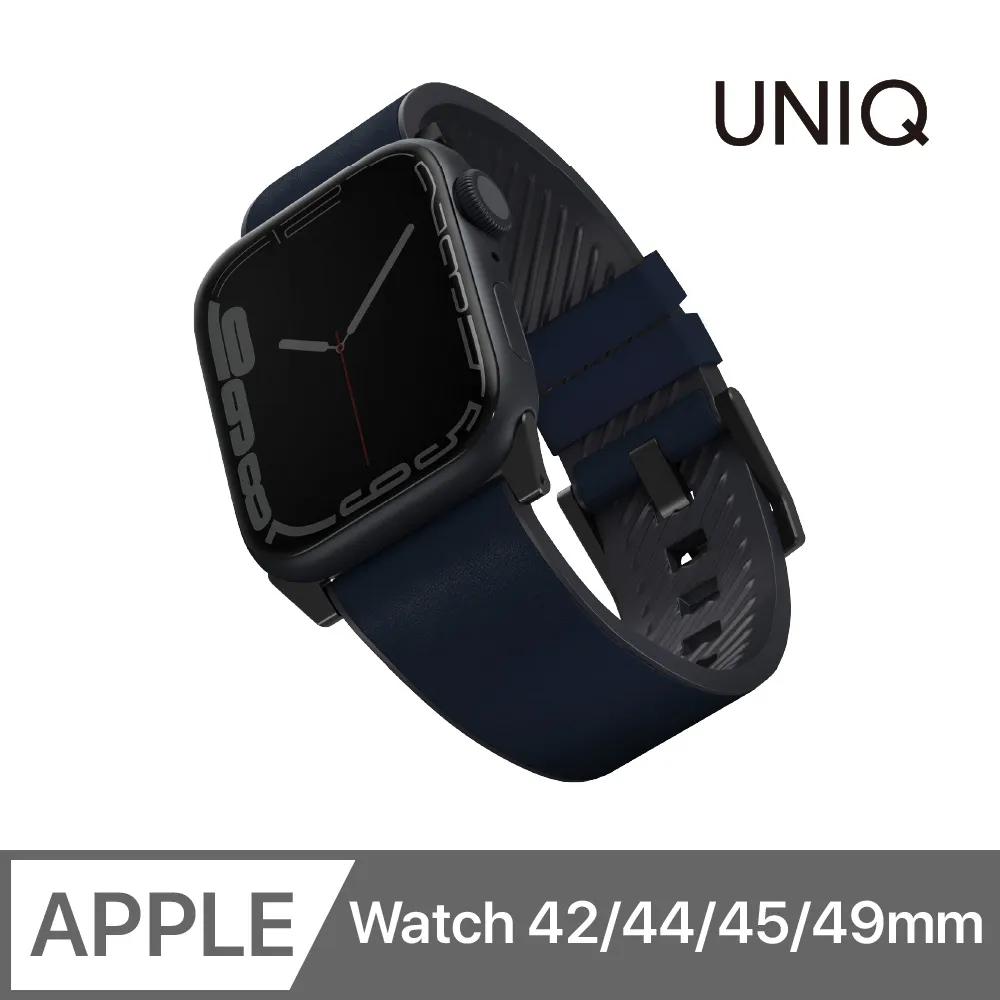 UNIQ Straden Apple Watch 防潑水皮革矽膠錶帶 42/44/45mm 共用款 藍色 歷史價格詳細信息