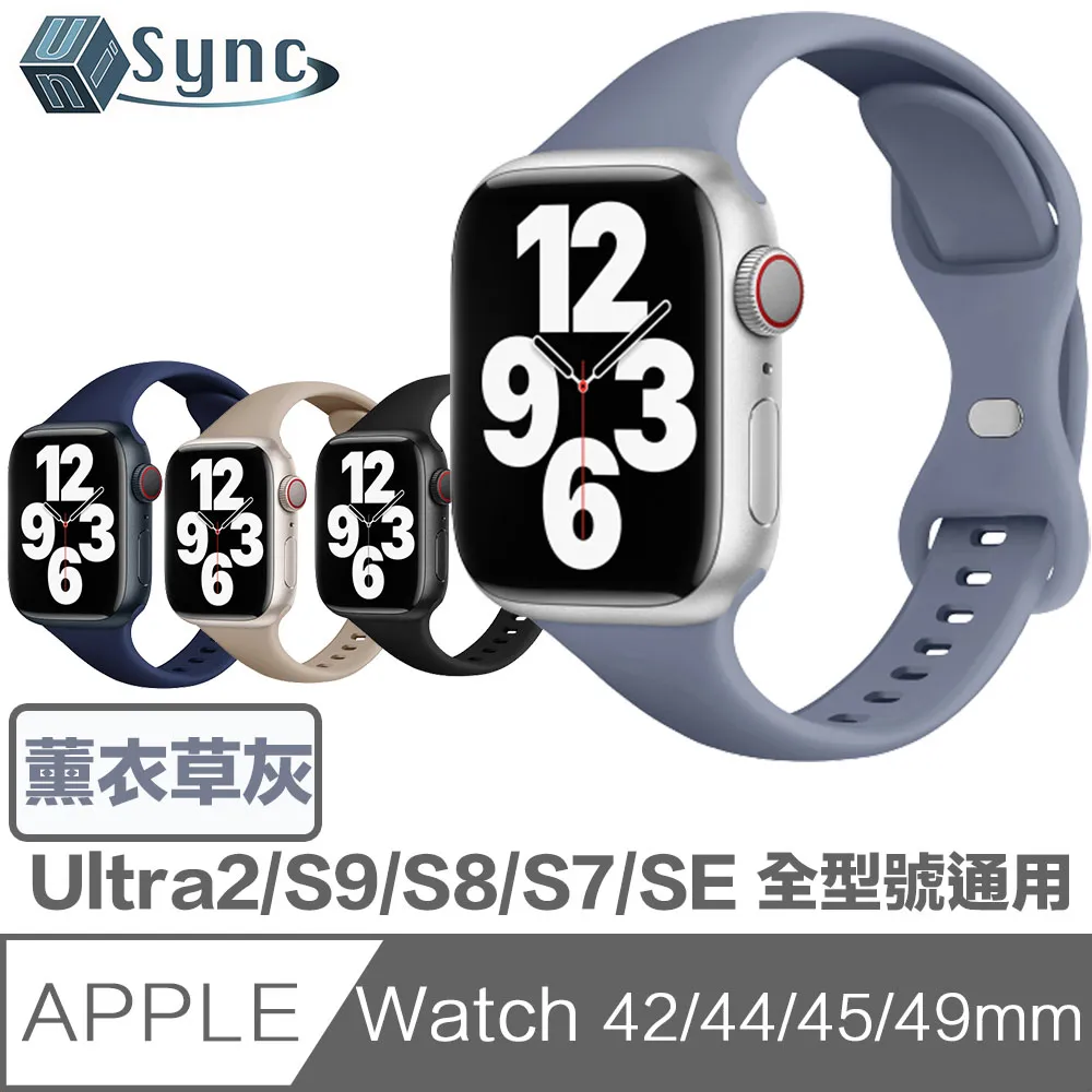 UniSync Apple Watch Series 42/44/45/49mm 通用磁吸布紋錶帶 淺藍 歷史價格詳細信息