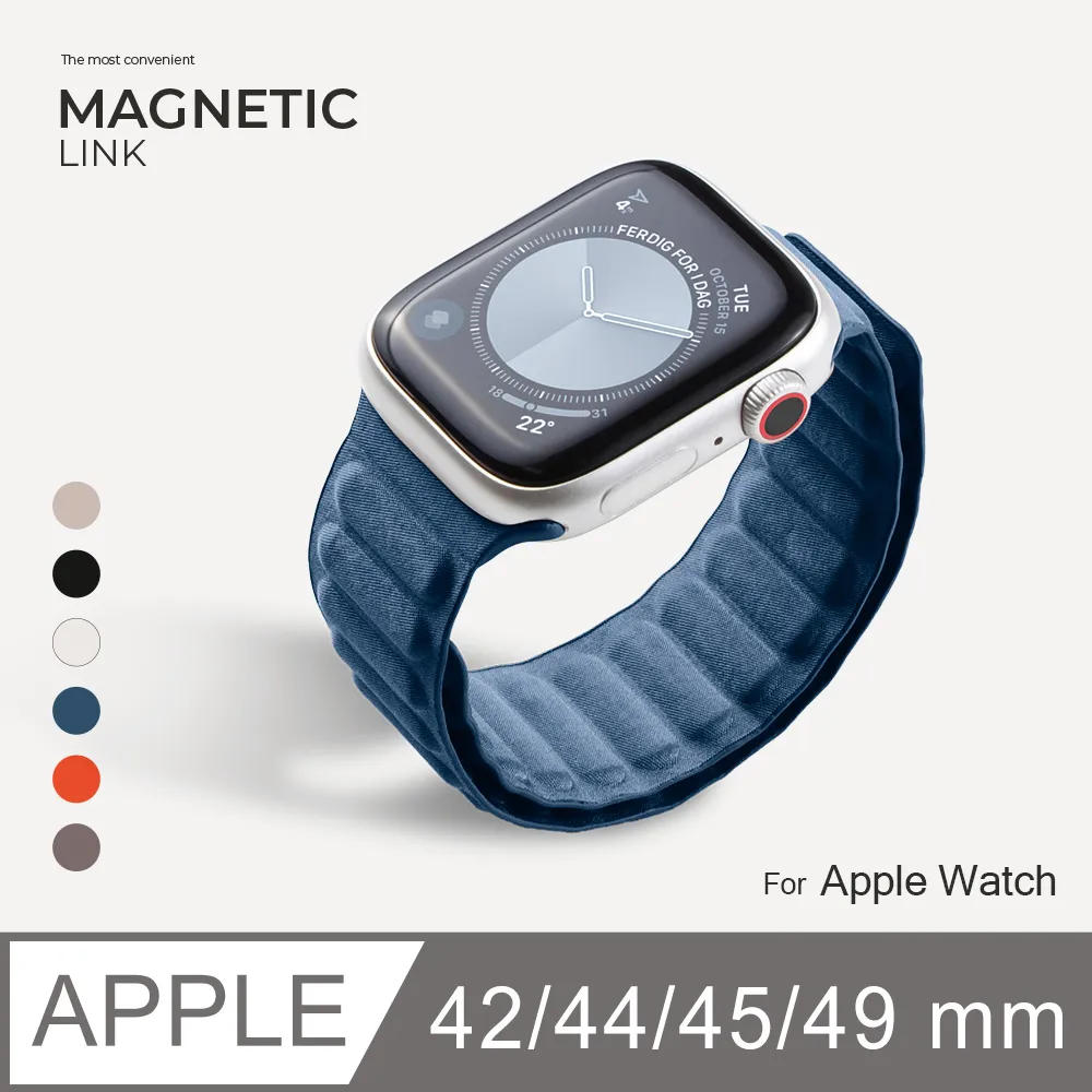 Apple Watch 錶帶 磁性鏈紋 手錶錶帶 適用蘋果手錶 38/40/41mm - 淺卡其 歷史價格詳細信息