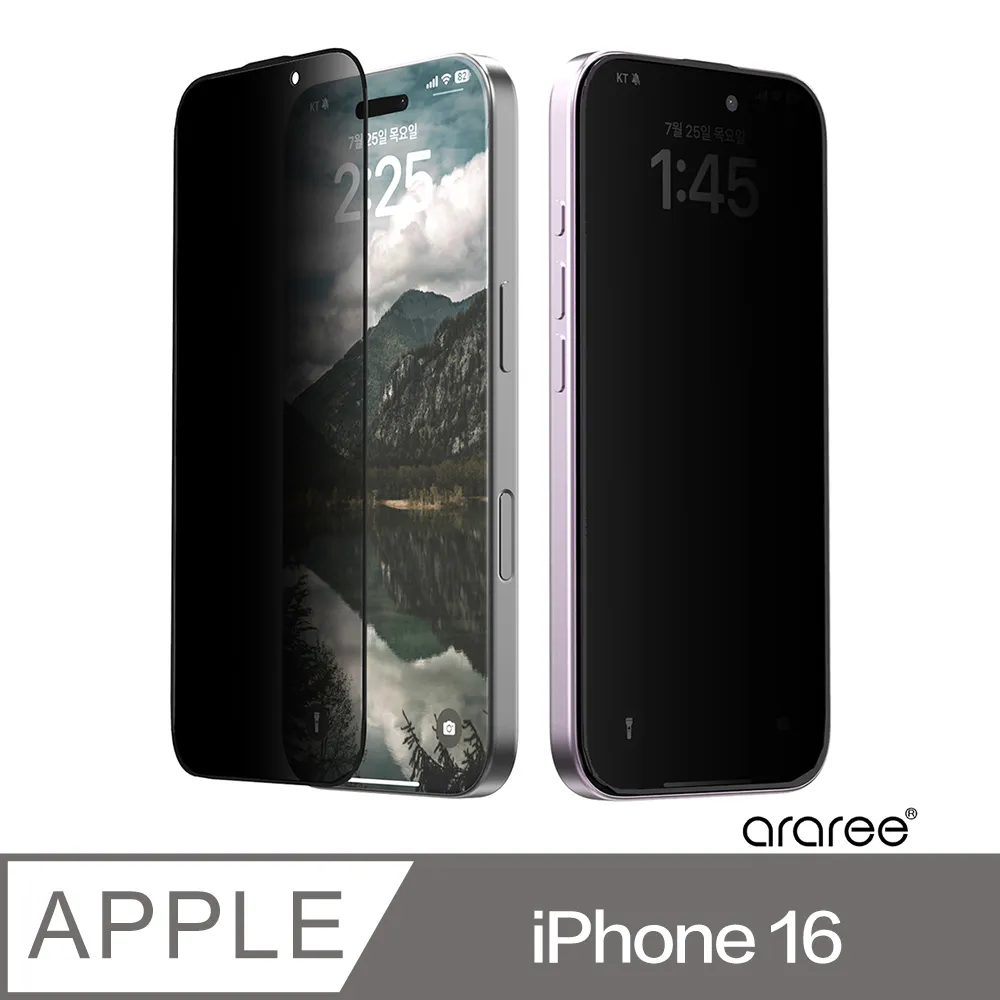 Araree Apple iPhone 16 Pro Max 防窺強化玻璃螢幕保護貼(2片裝) 歷史價格詳細信息