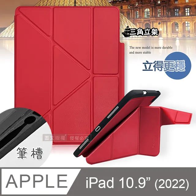 iPad 10 2022 10.9吋 三折TPU透明帶筆槽平板保護套 (PA261) 歷史價格詳細信息