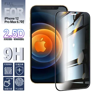 NISDA for iPhone12 Pro Max 6.7吋 霧面降藍光9H滿版超硬度保護貼-黑色 歷史價格詳細信息