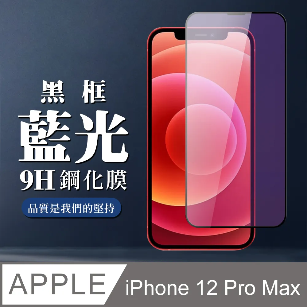 【IPhone 12 PRO MAX】 5D高清藍光保護貼保護膜 黑框藍光全覆蓋鋼化玻璃膜 防刮防爆 歷史價格詳細信息