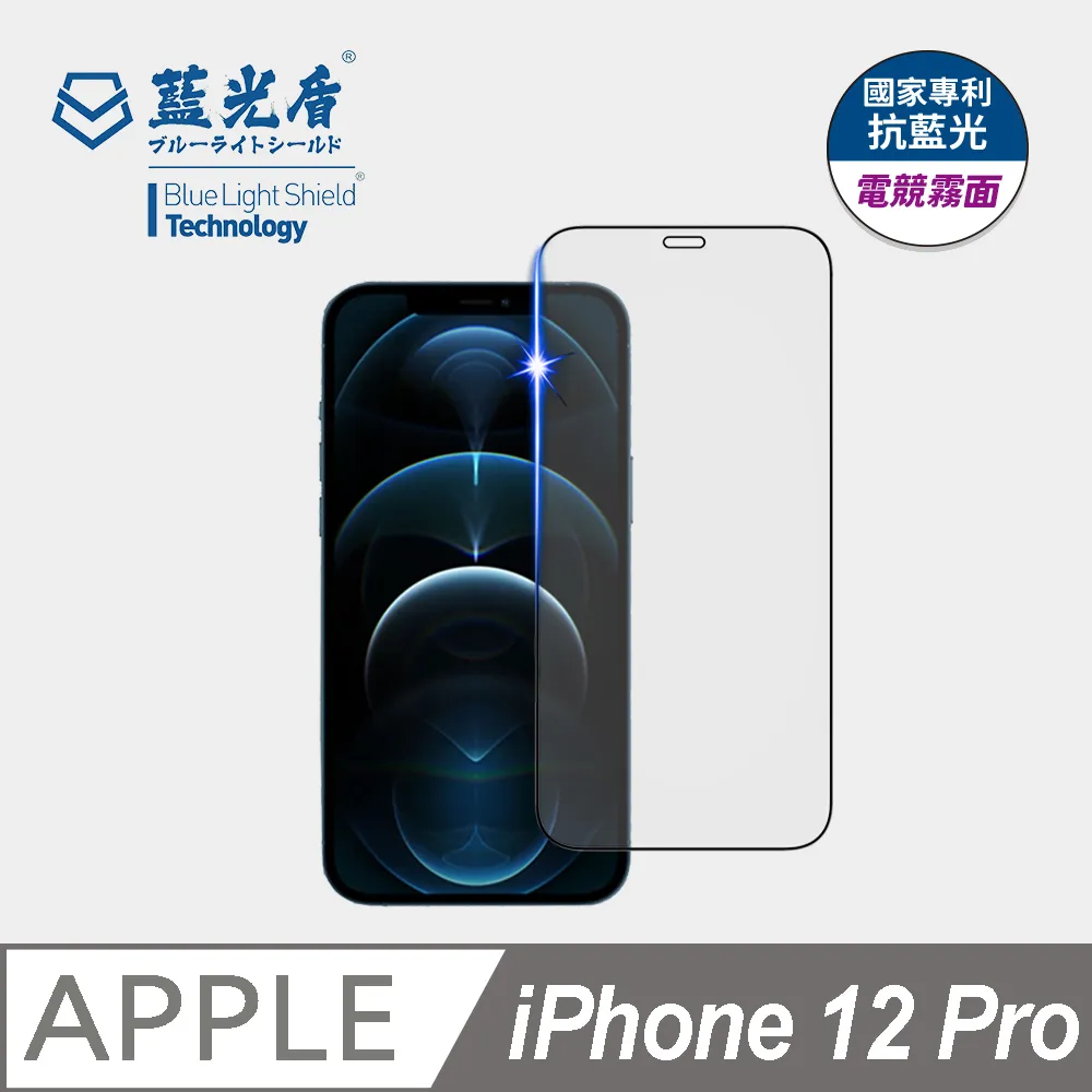 藍光盾 iPhone 12 pro 電競霧面滿版抗藍光玻璃保護貼6.1吋i12pro 歷史價格詳細信息