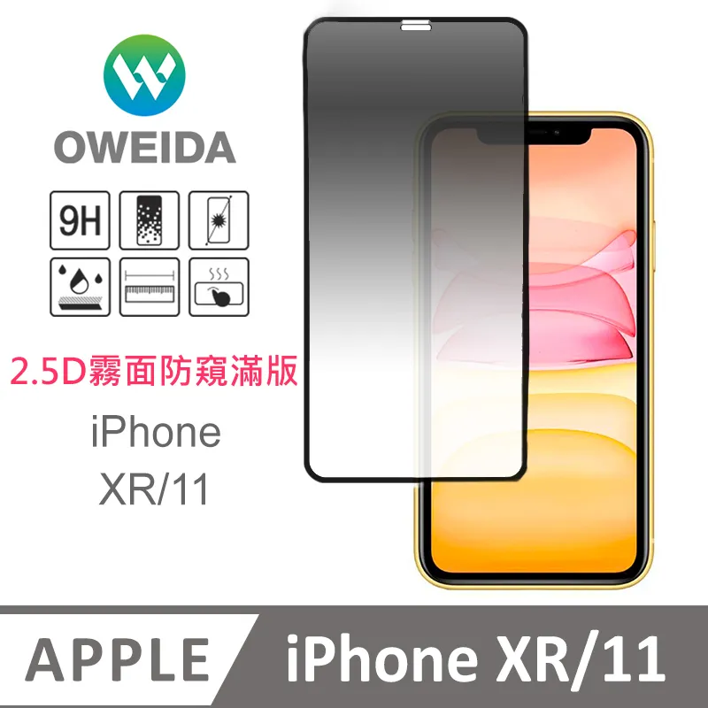 【Oweida】iPhone 11/XR 共用 防窺滿版鋼化玻璃貼 歷史價格詳細信息