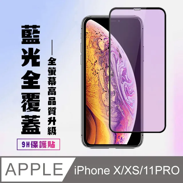 iPhone X/XS 藍紫光 手機鋼化膜保護貼 歷史價格詳細信息