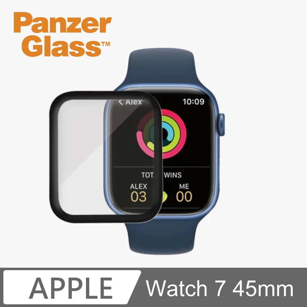 PanzerGlass Apple Watch S8 / S7 45mm 全方位D3O抗震防護高透鋼化漾玻保護殼-透 歷史價格詳細信息