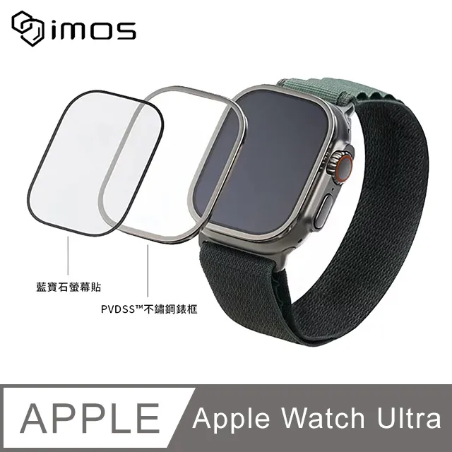 imos Apple Watch Ultra 台灣公司貨 (CNC霧面) 49mm 藍寶石玻璃 不鏽鋼金屬框 手錶保護貼 歷史價格詳細信息