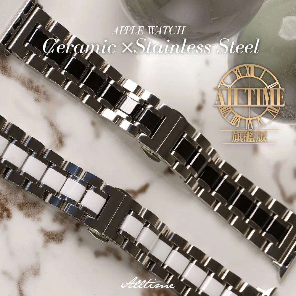 【完全計時】旗艦版高強度磨砂拋光相間鈦金屬錶帶42/44/45/Ultra49mm Apple watch通用錶帶 歷史價格詳細信息