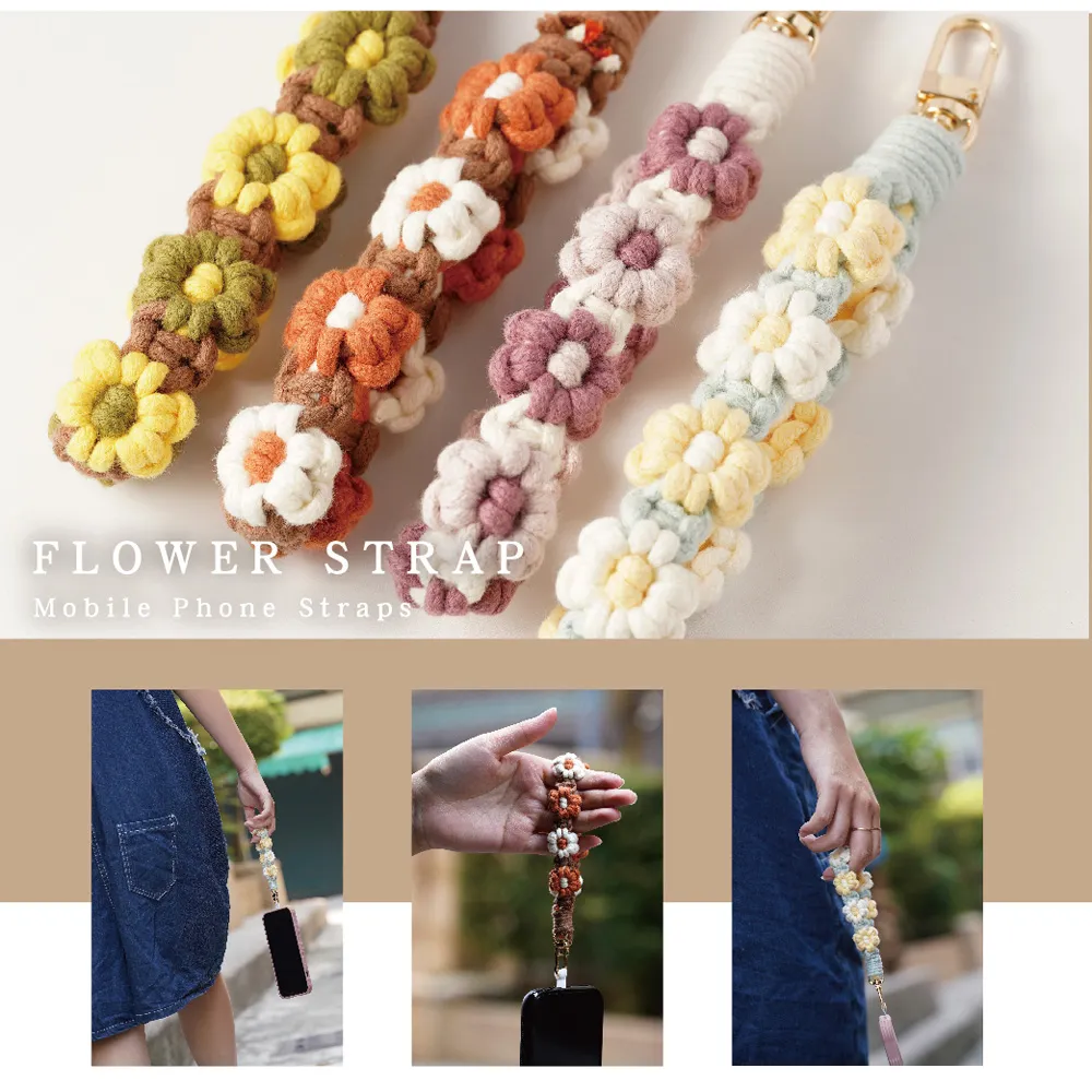 【完全計時】配件館｜俏麗花花手機短掛繩 附夾片 歷史價格詳細信息