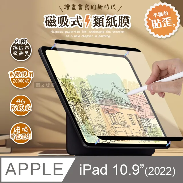 Antiglare 2024 iPad Pro 13吋 磁吸可拆式類紙膜 繪畫筆記專用膜保護貼 歷史價格詳細信息