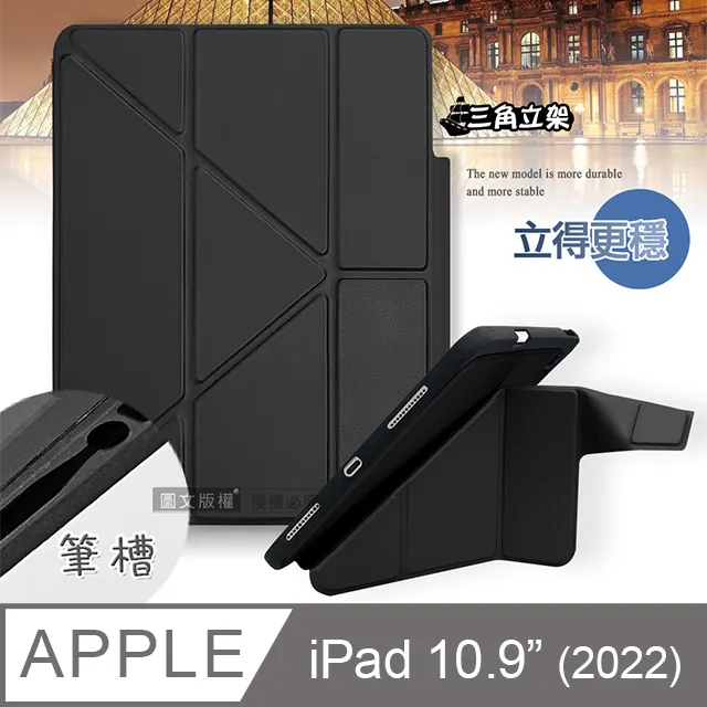 iPad 10 2022 10.9吋 三折TPU透明帶筆槽平板保護套 (PA261) 歷史價格詳細信息