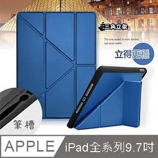 CITY都會風 iPad 2018/iPad Air/Air 2/Pro 9.7吋共用 三折Y折立架皮套(經典霧紅) 歷史價格詳細信息