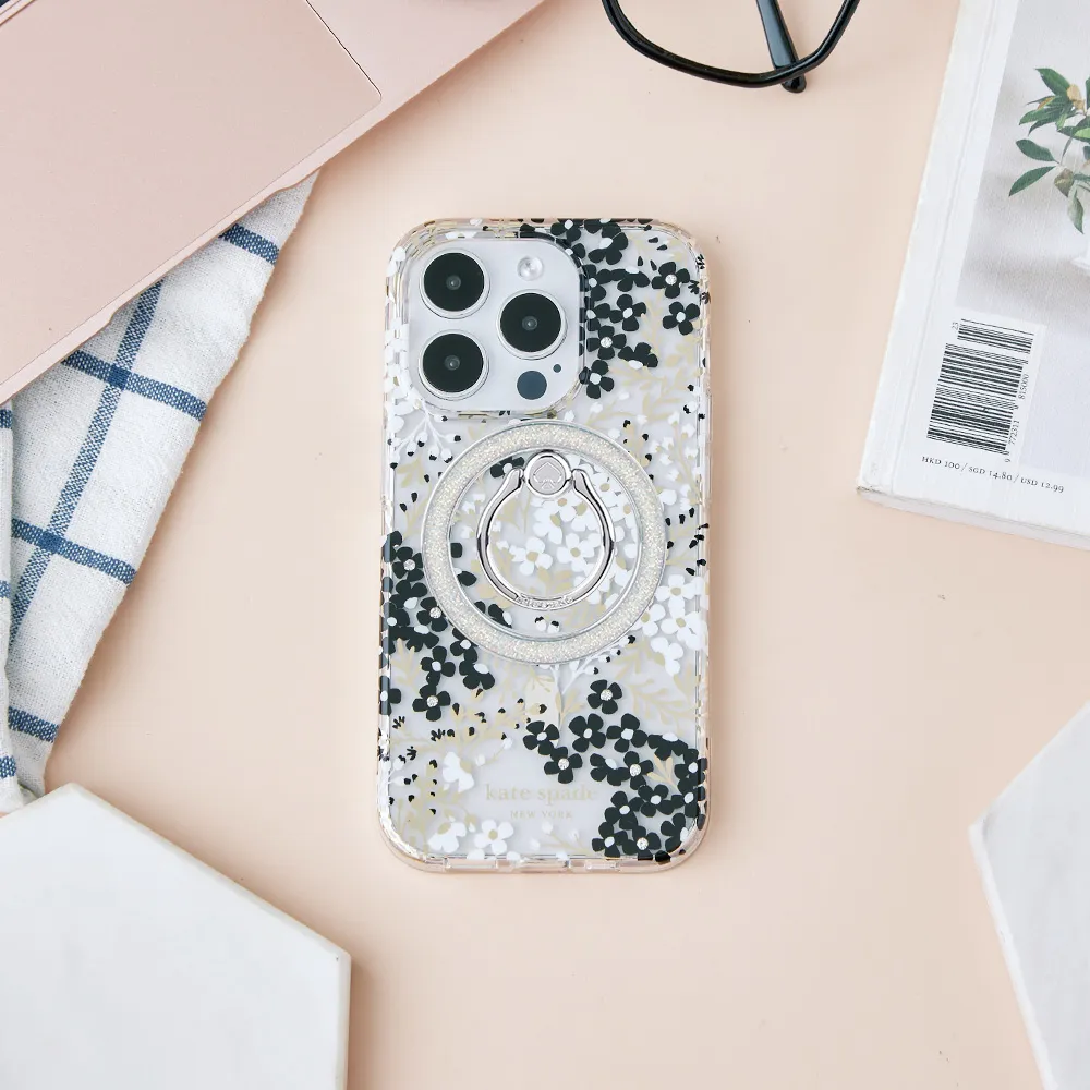 KATE SPADE 立體金字防刮十字紋釦式中夾-黑色 歷史價格詳細信息