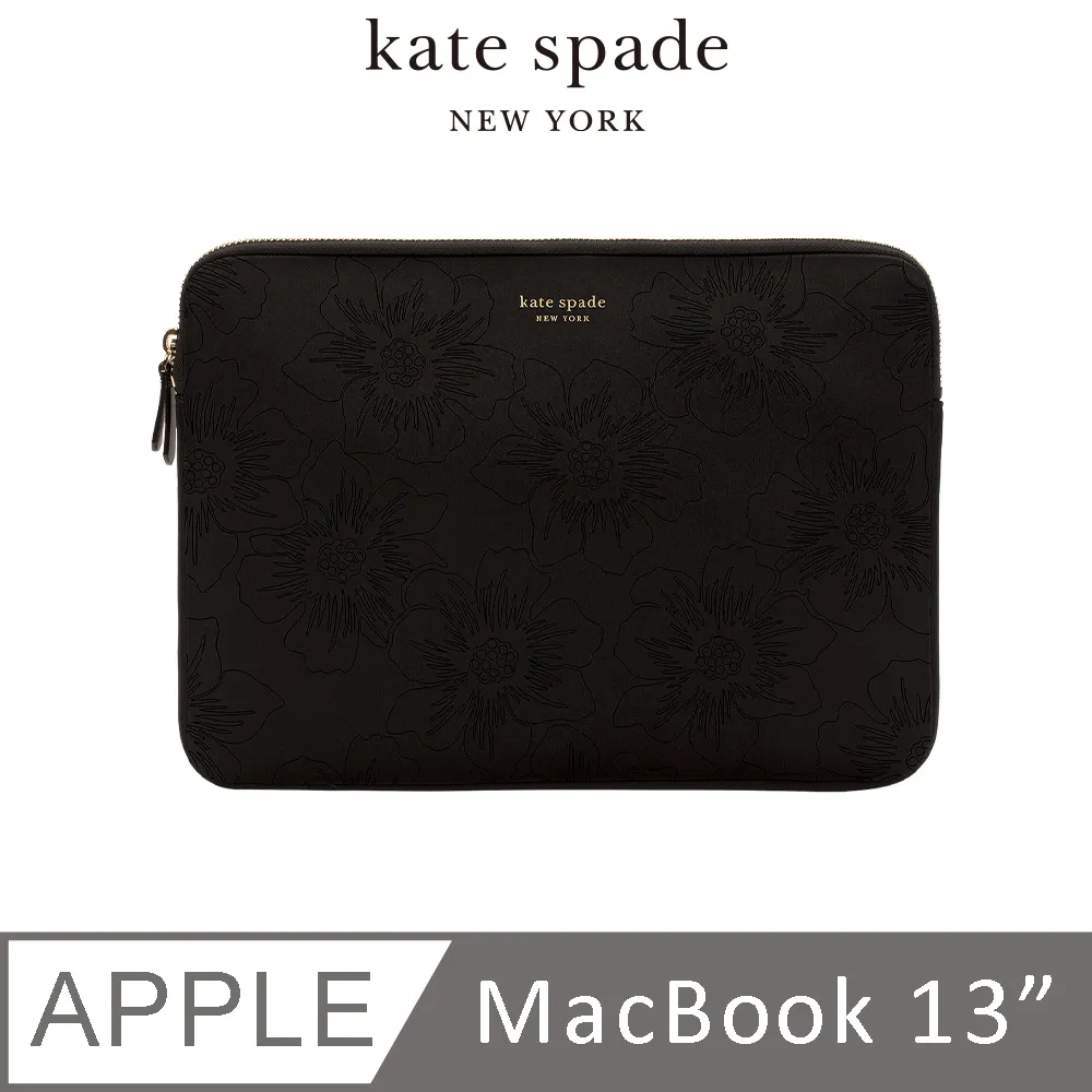 【kate spade】 13/14吋筆電緩震內膽包/電腦包/筆電套-黑色蜀葵壓花 國際時尚精品 總代理正品 歷史價格詳細信息