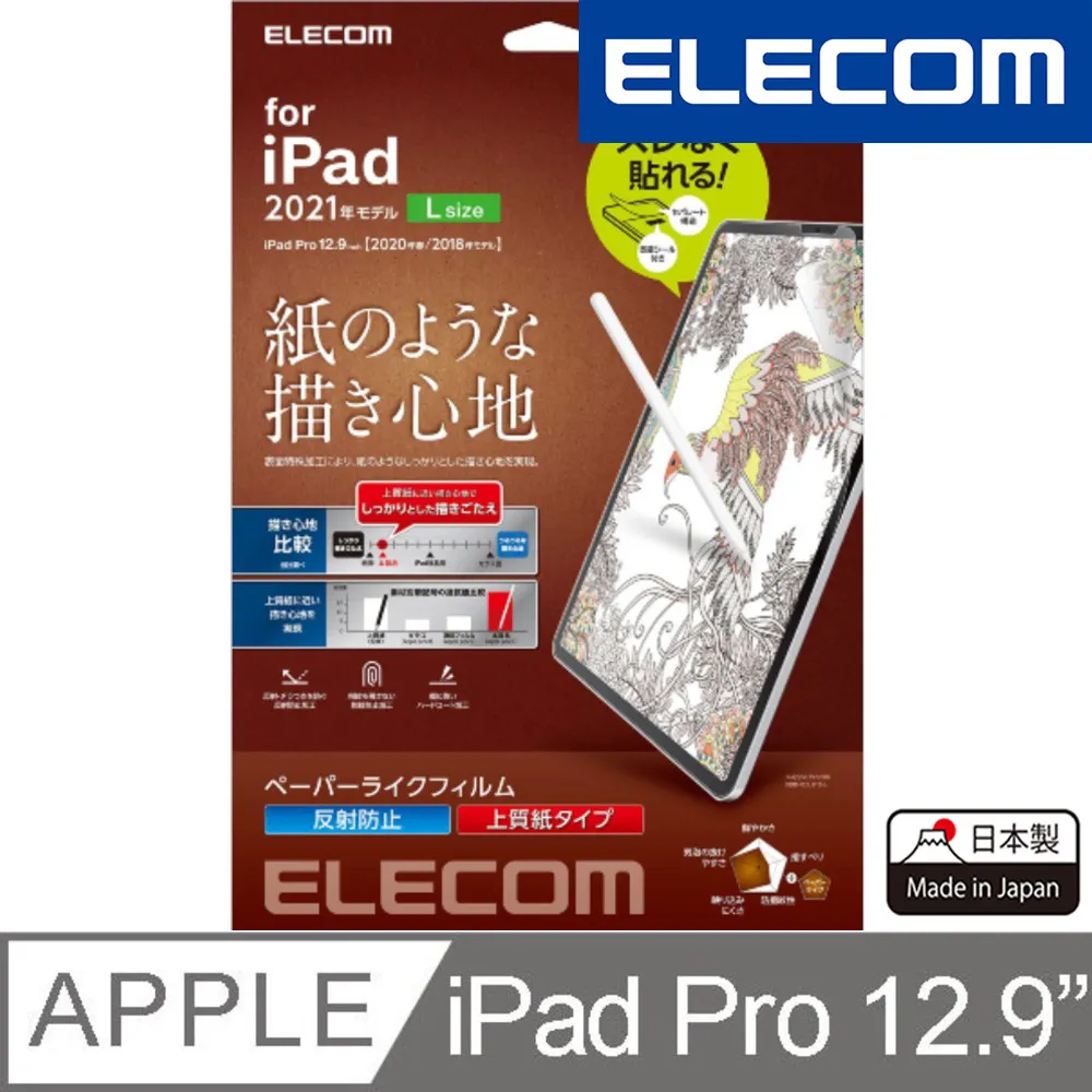 ELECOM 9.7吋 iPad 擬紙感保護貼-上質紙 易貼版 _紙膜_類紙膜 歷史價格詳細信息