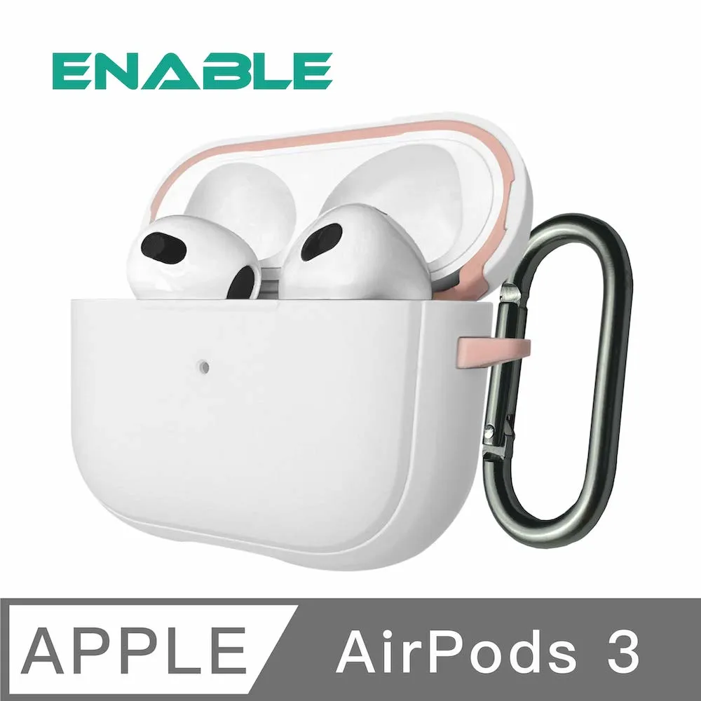 ENABLE For AirPods 防塵抗污 充電盒保護套-鈦灰 (附金屬防丟吊環) 歷史價格詳細信息
