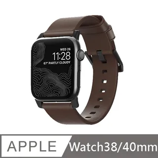 美國NOMADxHORWEEN(Apple Watch專用質樸黑皮革錶帶)-經典黑 歷史價格詳細信息