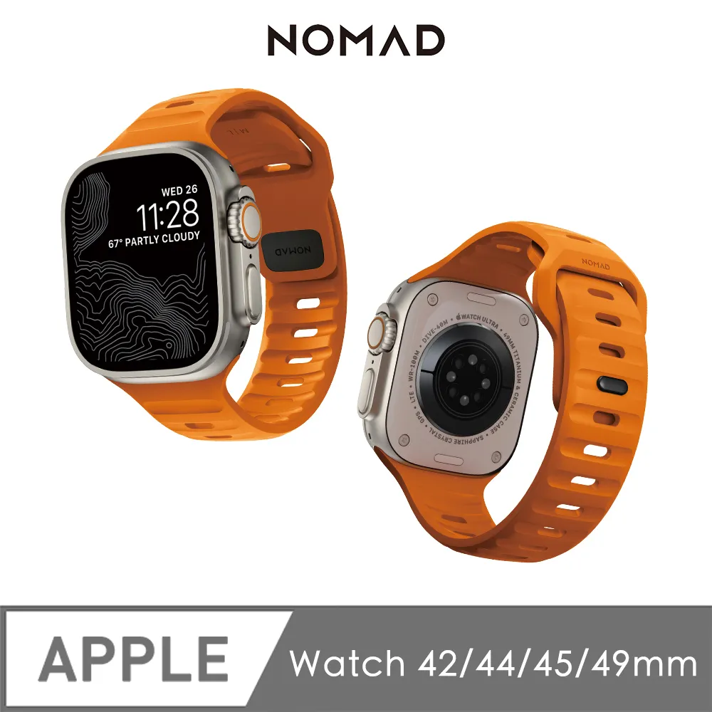美國 NOMAD APPLE WATCH 專用高性能橡膠質感錶帶-42/44mm (銀) 歷史價格詳細信息