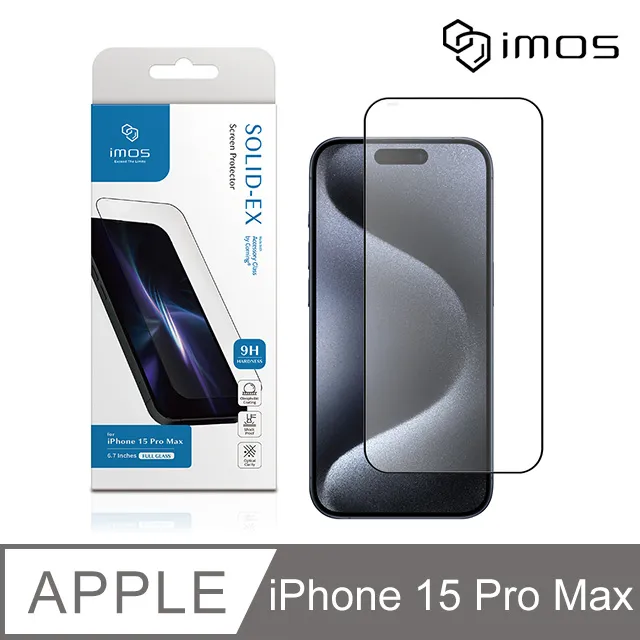 imos iPhone 15 Pro Max 6.7吋 9H硬度2.5D點膠 防窺超細黑邊康寧玻璃螢幕保護貼 美國康寧授權 歷史價格詳細信息
