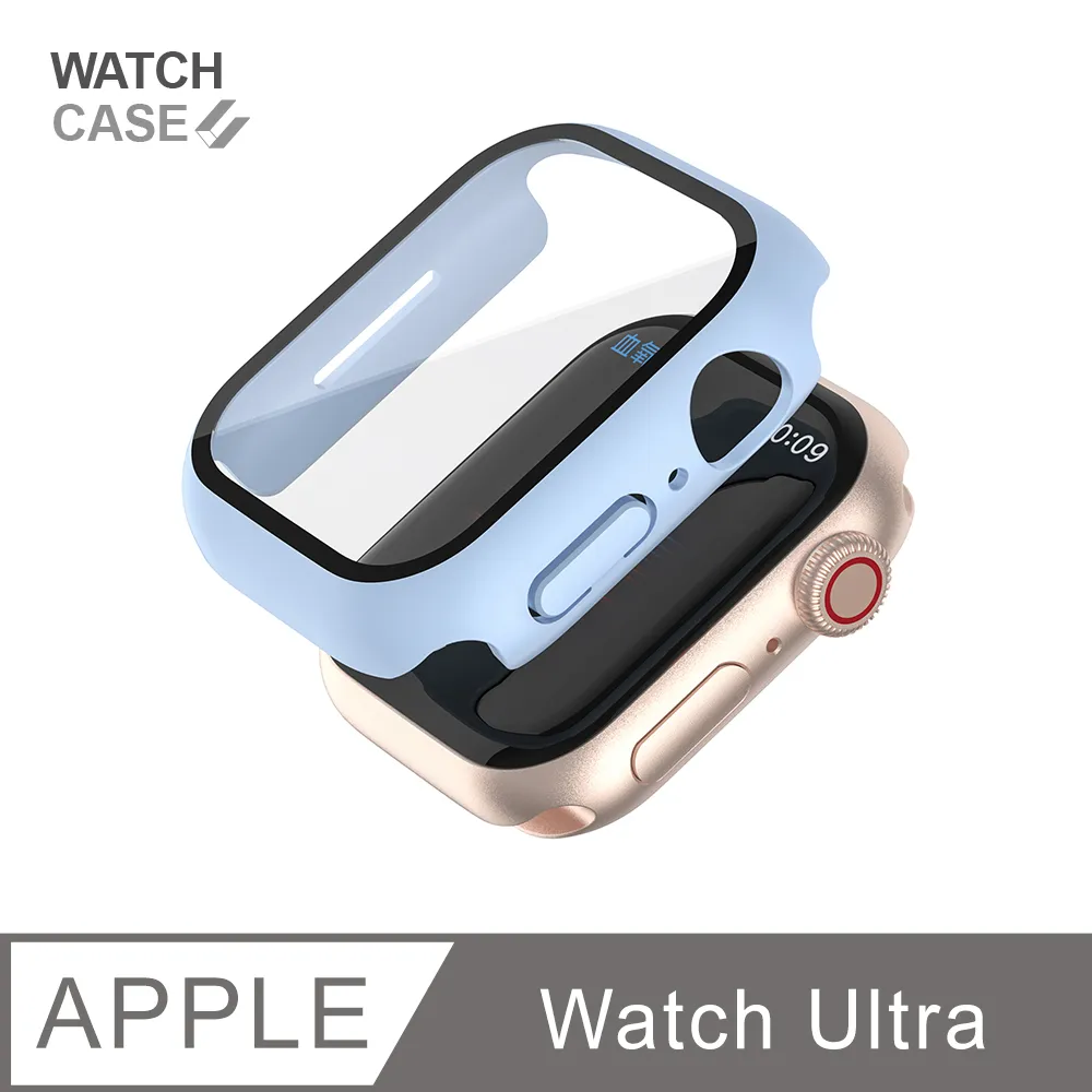 Apple Watch Ultra 保護殼 簡約輕薄 防撞 防摔 錶殼 鋼化玻璃 二合一 適用蘋果手錶 -冰川透 歷史價格詳細信息