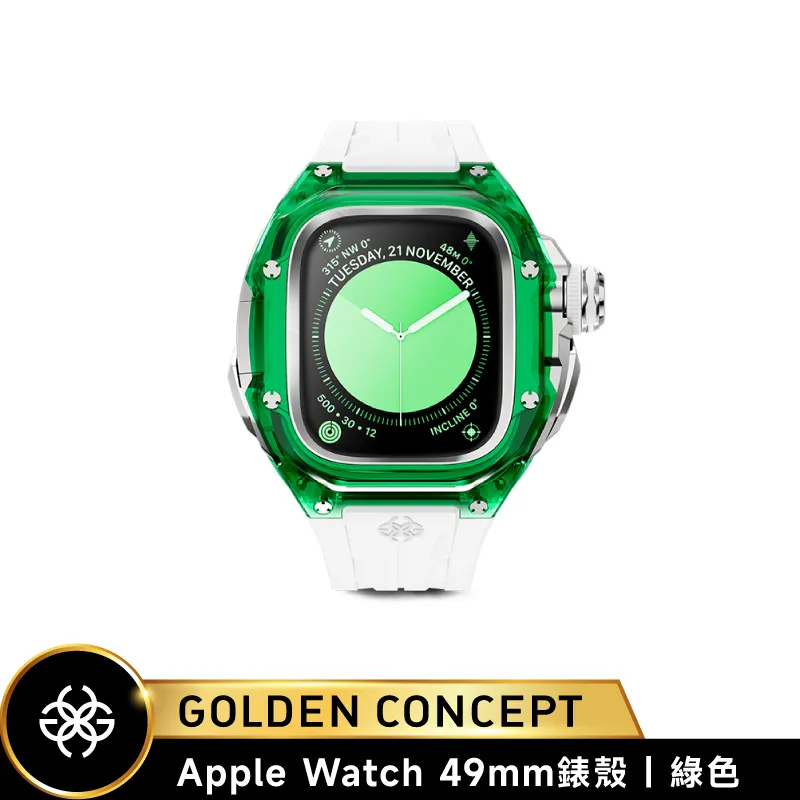 【Golden Concept】Apple Watch 綠皮革錶帶/銀錶扣 (41/40mm) ST-41-CE-GR-S 歷史價格詳細信息