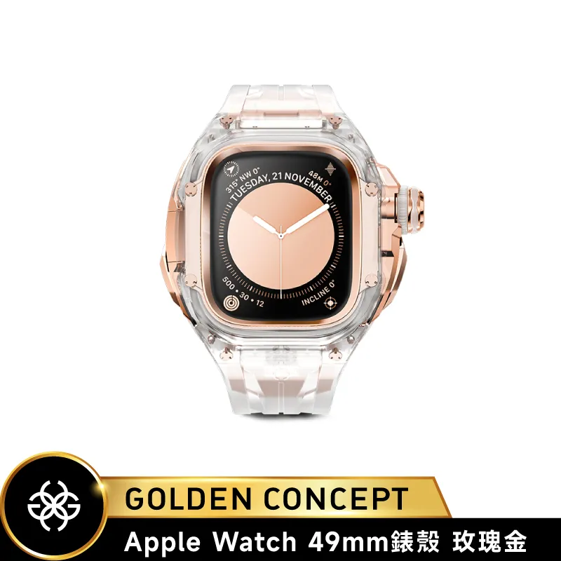 【Golden Concept】Apple Watch 49mm 半透明橡膠錶帶 半透明錶框 WC-RSTR49-CR 歷史價格詳細信息